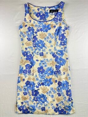Plum Floral Sheath Mini Dress Sleeveless Summer Cocktail Vacation Wedding Guest